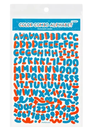 Stickers 3D lettres et chiffres - Aqua Expédié Aujourd'hui