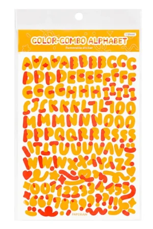 Stickers 3D lettres et chiffres - Orange Vente Flash