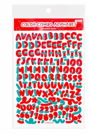 Prix Réduit Stickers 3D lettres et chiffres - Rouge