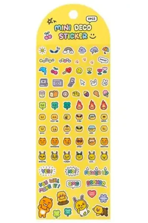 Mini stickers déco Kakao - Friends jaune Livraison Express
