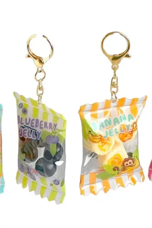 Produit De Marque Porte-clés Jelly fruit Kawaii Surprise (modèle aléatoire)