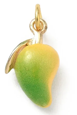 Breloque mangue émaillée - laiton doré Bon Plan