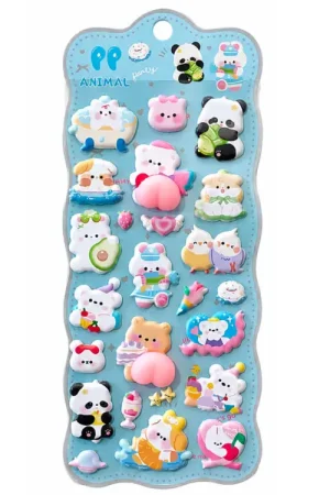 Must-Have Stickers squishy Kawaii - Animaux Party Time