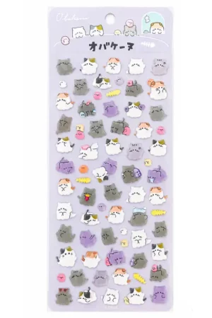 Stickers en relief - Chat gris mignon Prix Promo