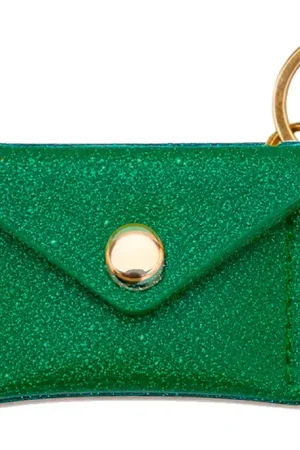 Porte-clés Mini Enveloppe en cuir - Vert menthe Quantité Limitée