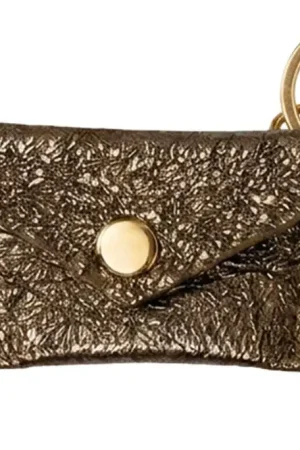 Dernière Chance Porte-clés Mini Enveloppe en cuir - Bronze