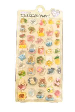 Stickers épais 3D "watermelon bonbon" - Jeux de plage Bon Marché