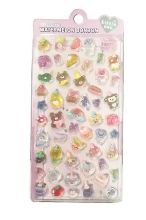 Expédié Aujourd'hui Stickers épais 3D "watermelon bonbon" - Happy birthday