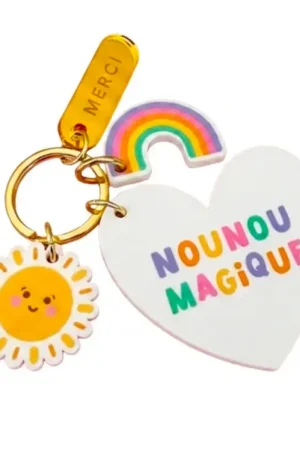 Top Vente Porte-clé grigri Nounou magique - Cadeau de fin d'année - Print Your Love