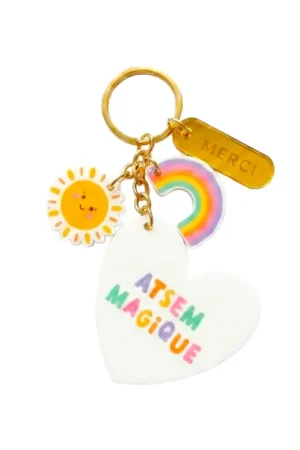 Porte-clé grigri ATSEM Magique - Cadeau de fin d'année scolaire - Print Your Love Achat Immédiat