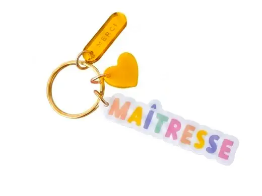 Vente Directe Porte-clé Maîtresse Cadeau fin d'année scolaire - Print Your Love