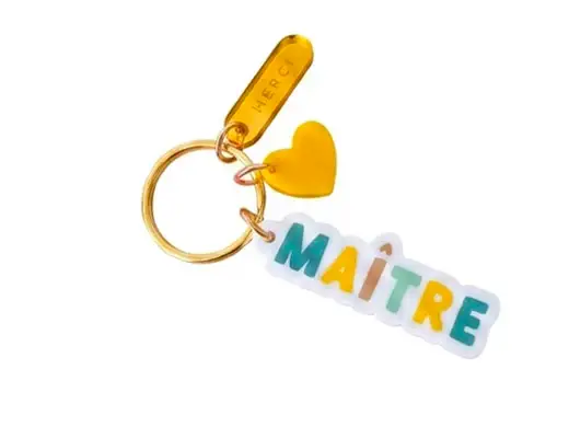Porte-clé Maître Cadeau fin d'année scolaire - Print Your Love Haute Qualité