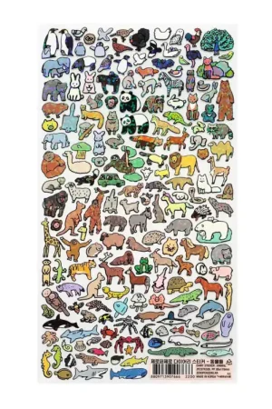 Bon Plan Stickers Animal Collection holographique - Zero per Zero