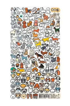 Soldes Stickers Chien Collection Holographique - Zero per Zero