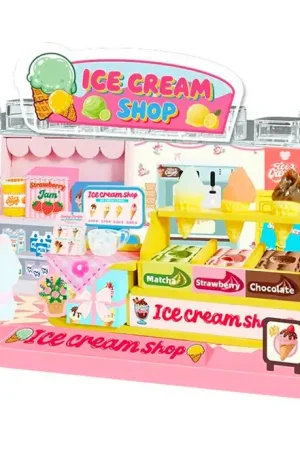 Mini monde maquette - Glacier Ice Cream Shop Bon Marché