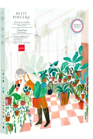 Usine Directe Coffret peinture au numéro Petit Pinceau - Greenhouse par Laura Page