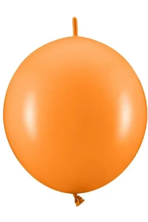 20 Ballons gonflables Orange à relier Prix Réduit