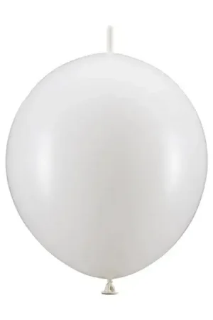 20 Ballons gonflables Blanc à relier Réduction