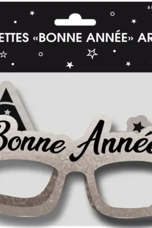 Lunettes en papier Bonne année Argent x6 pièces Acheter Direct