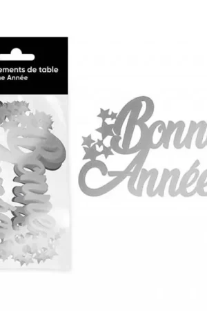 Populaire Ornement de table Bonne année en Argent x6 pièces