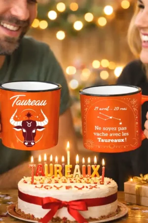 Mug humoristique Astrologie signe Taureau 20 cl Seulement Aujourd'hui