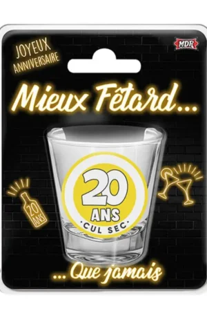 Shooter humoristique Anniversaire 20 ans Populaire