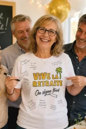 T-shirt Vive la retraite à dédicacer Meilleure Vente