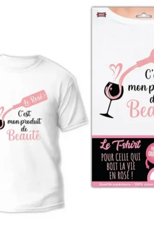 T-shirt femme humoristique Mon produit de beauté Taille S/M Dernier Modèle