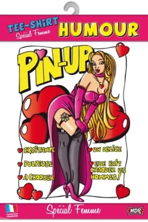 T-shirt humoristique Pin UP Spécial femme Prix Réduit