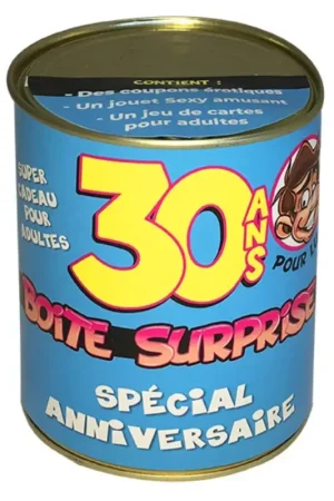 Commander Vite Boite cadeau surprise anniversaire 30 ans pour Adulte