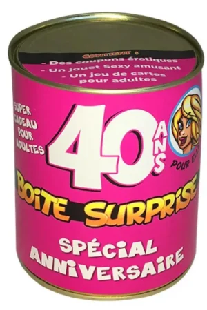 Soldes Boite cadeau surprise anniversaire 40 ans pour Femme
