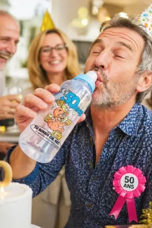 Biberon humoristique Anniversaire 50 ans Réduction