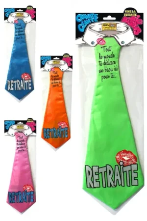 Offre Exclusive Cravate humoristique Spécial Retraite
