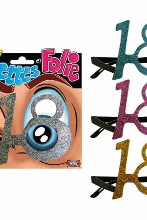 Prix Bas Lunettes pailletées Anniversaire 18 ans