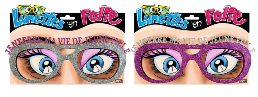 Nouveauté Lunettes géantes Pailletées Enterrement vie de jeune fille