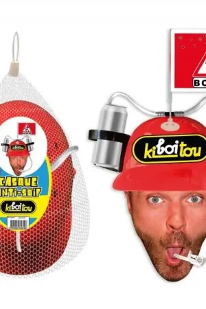 Casque humoristique Anti-soif Kiboitou Rouge Expédition Rapide