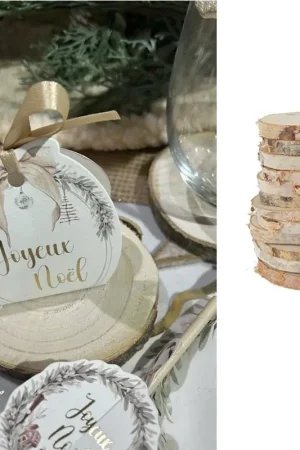 Lot de 80gr de rondins de bois 8cm naturel Prix Promo