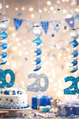 Vente Flash 3 Suspensions Accordéons Anniversaire 20 ans en Bleu Turquoise