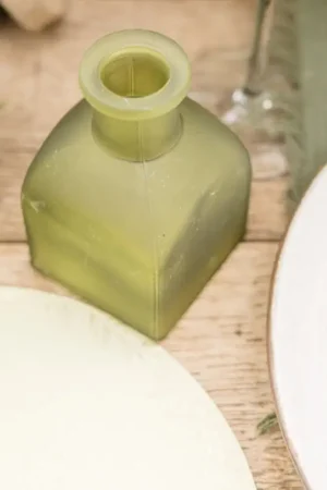 Vase en verre Lilou Vert de Gris Nouveauté