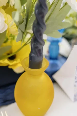 Vase en verre Noam Jaune Produit De Marque
