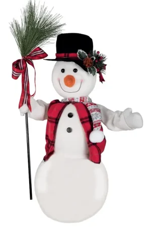 Automate de Noel Bonhomme de neige animé et sonore 60 cm Acheter Direct