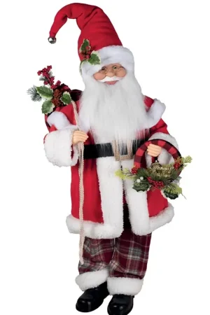 Soldes Automate de Noel Père Noël animé et sonore 110 cm
