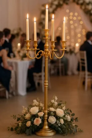 Commande En Gros Chandelier Prestige Métal Or 1m22
