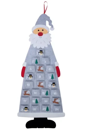 Calendrier de l’Avent Père Noël en Feutrine Commande En Gros
