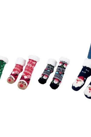 Chaussettes de Noël chaudes modèle aléatoire Prix Réduit