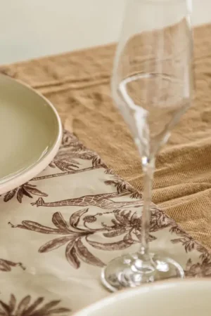 Chemin de Table Tissu Parfum d'Orient 28cm x 5m Retour Gratuit