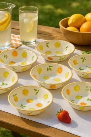 8 Bols en carton Fizz Agrume Bon Marché