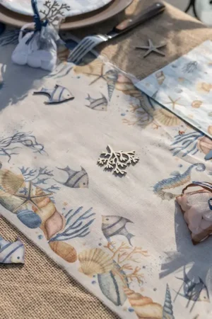 Super Prix Chemin de table Coquillage original