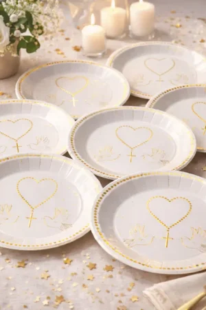 Offre Spéciale 10 Assiettes en carton Cérémonie Or