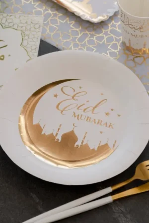 Super Prix Assiette en carton Orientale Or x 10 pièces